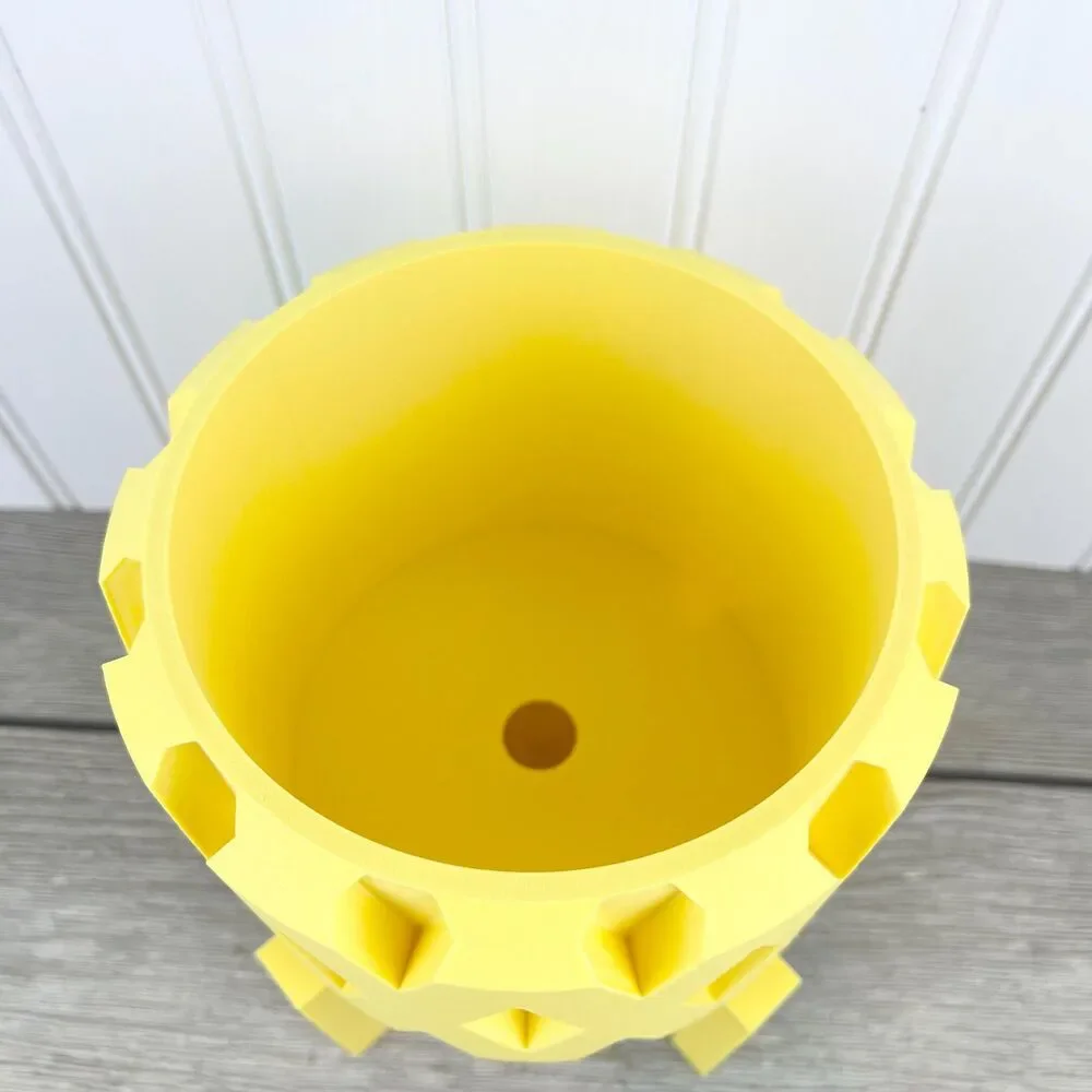 Indoor Flower Pot w/ Drainage Hole and Drip Tray , Rano Planter Pot